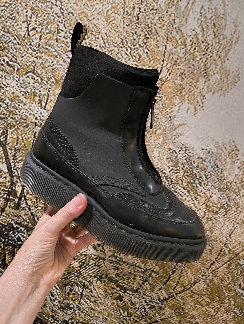 Dr. Martens Jemison Wing Tip Zip Up Oxford Chukka Boots Size 7-7.5 - Picture 2 of 11